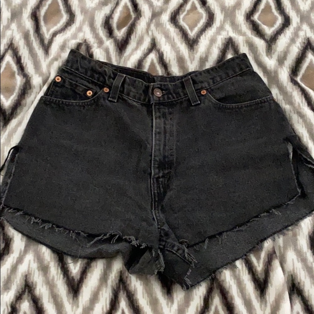 Levi 512 High Waisted Denim Shorts